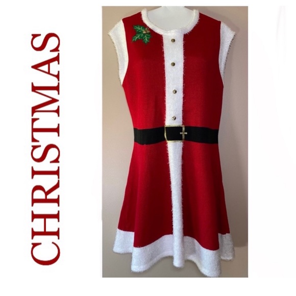 United States Sweaters Mrs Santa Claus Dress Ladies Large - Picture 8 of 16